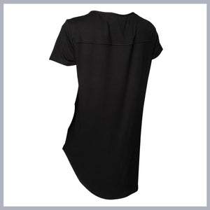 INGRID Long length T-shirt BLACK