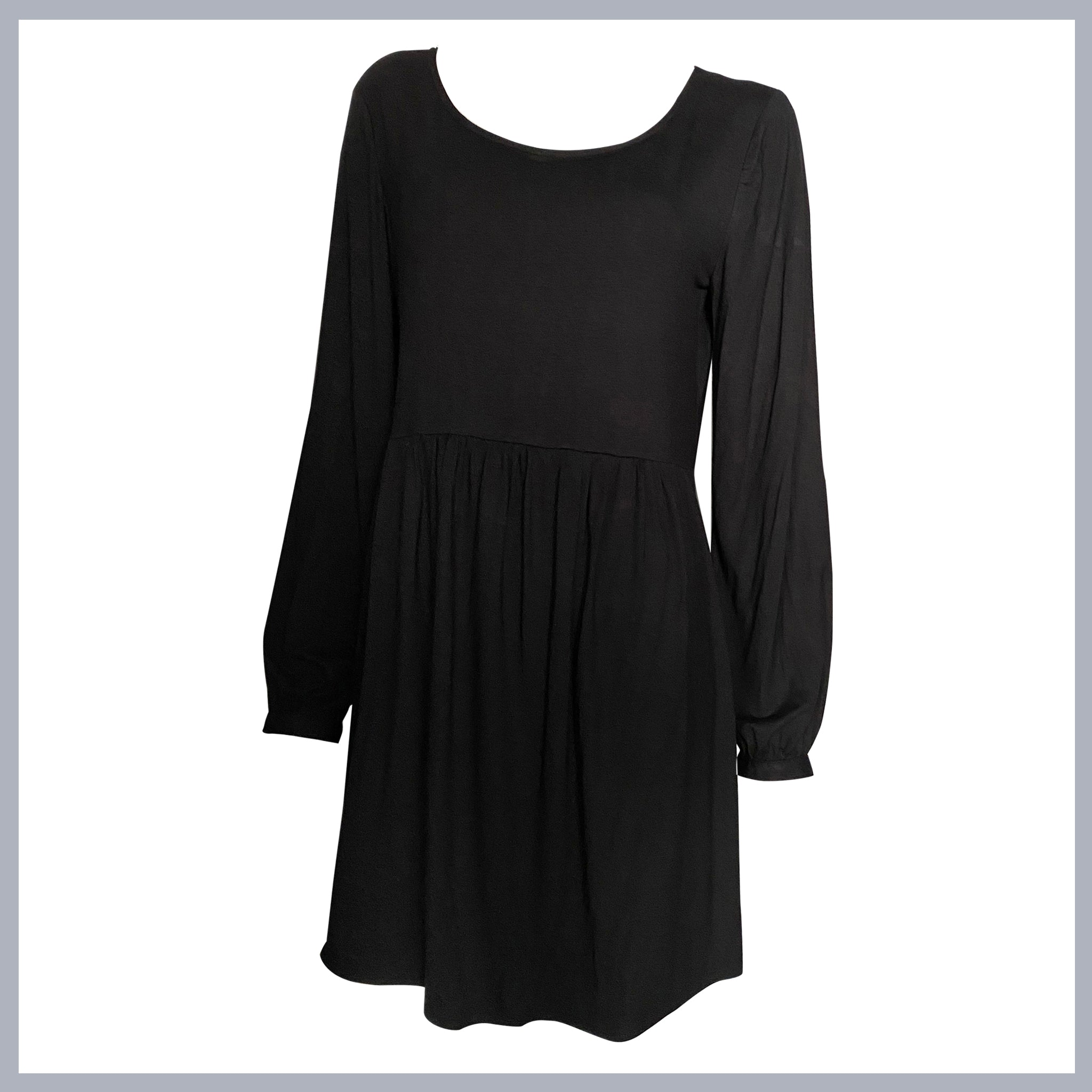 KELSEY Jersey Babydoll Dress L/S - Button Back Lotte De Young KELSEY Jersey Babydoll Dress L/S - Button Back Lotte De Young