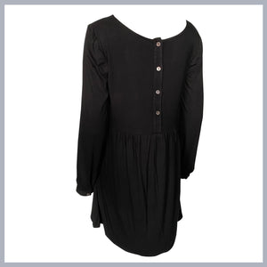 KELSEY Jersey Babydoll Dress L/S - Button Back