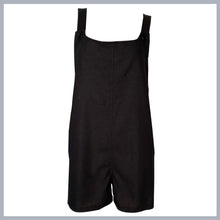 Load image into Gallery viewer, NELLIE Pinnie Playsuit in Black Linen
