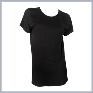 INGRID Long length T-shirt BLACK