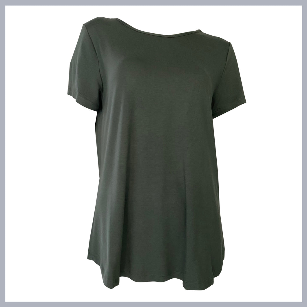 INGRID Long length T-shirt KHAKI