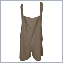 Load image into Gallery viewer, NELLIE Pinnie Playsuit in Mocha Linen
